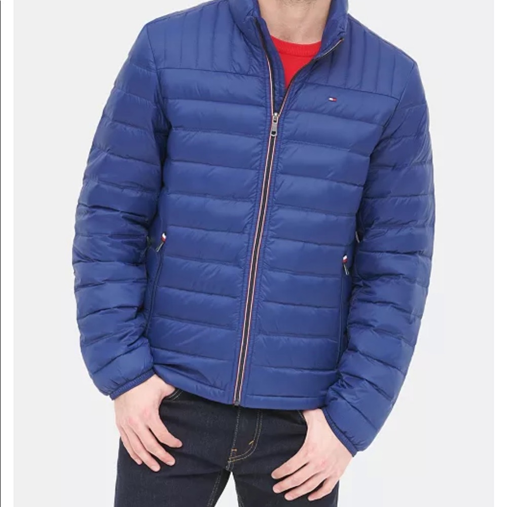 Tommy Hilfiger Mens Down Quilted Packable Puffer Jacket Size Large